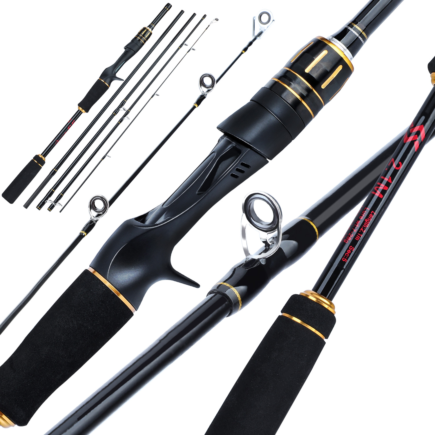 Caña Casting 5 Secciones 2.4m