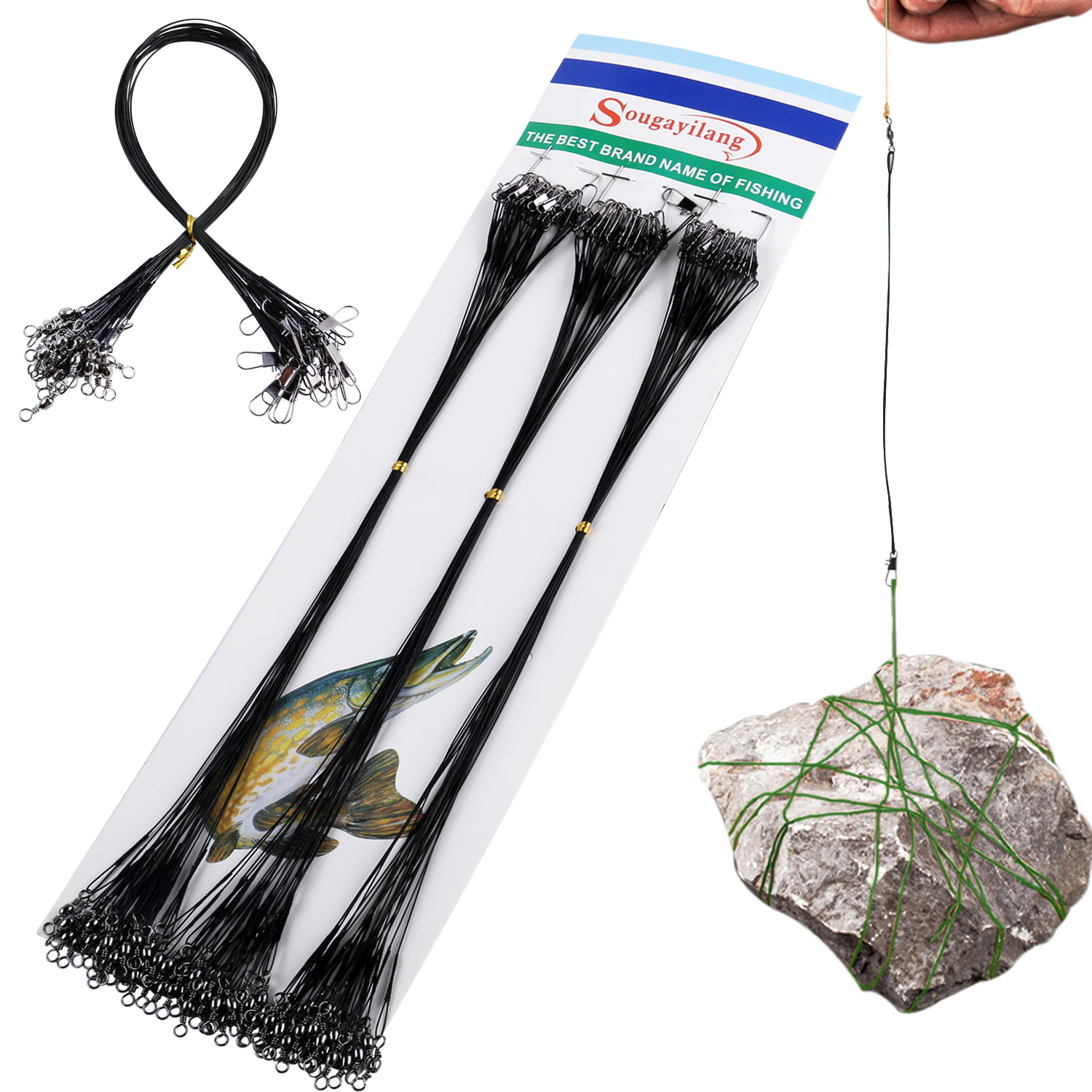 Wire Rope Negro Acero Trenzado