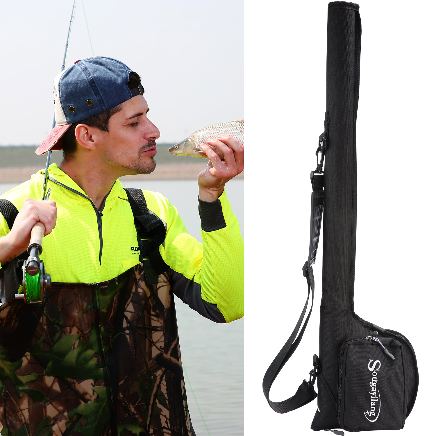 Bolso para Caña Mosca Negro