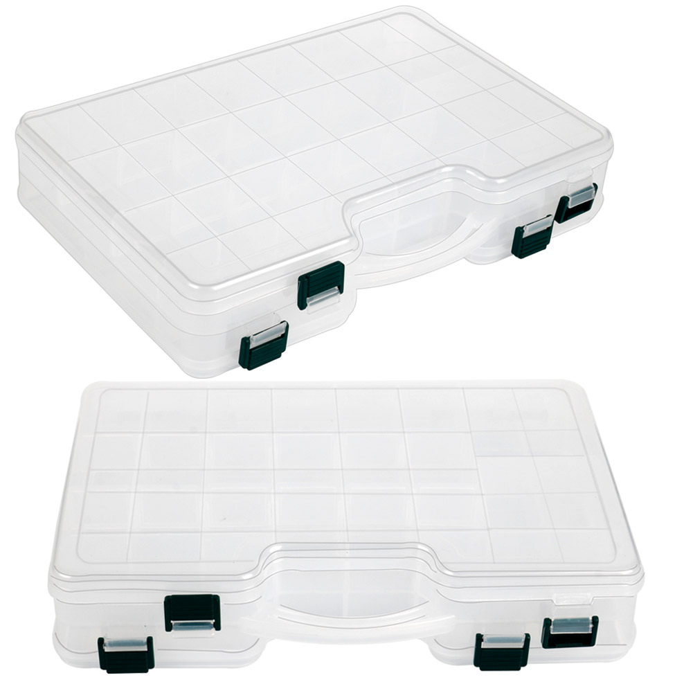 Caja 24 Compartimentos Transparente