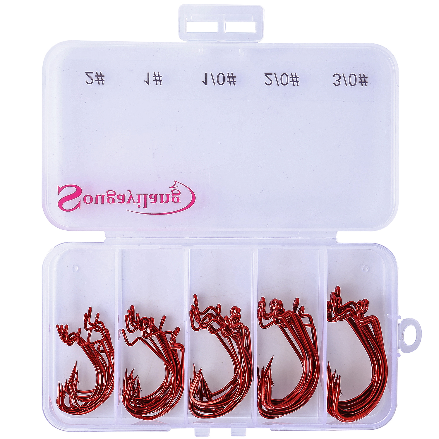 Set 50 Anzuelos Crank Rojo